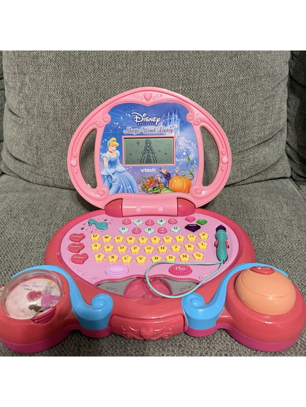 Vtech Disney Princess Magic Wand Laptop With Disc Cinderella